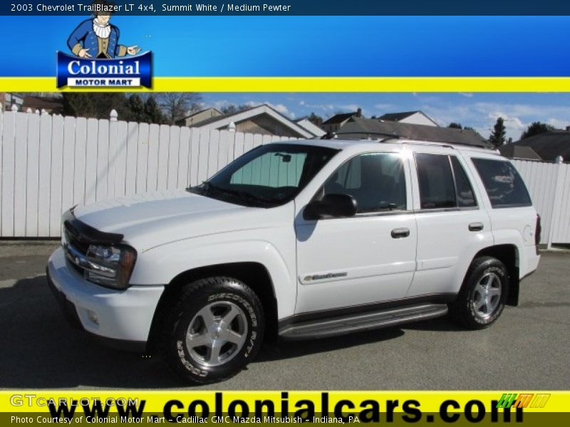 Summit White / Medium Pewter 2003 Chevrolet TrailBlazer LT 4x4