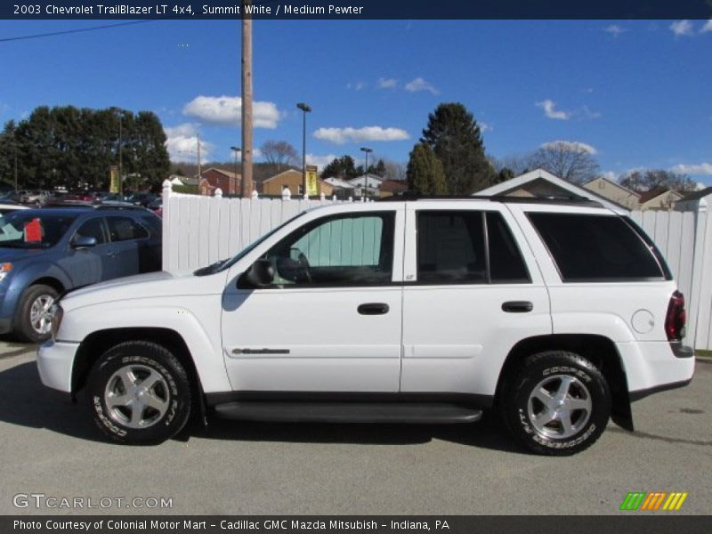 Summit White / Medium Pewter 2003 Chevrolet TrailBlazer LT 4x4