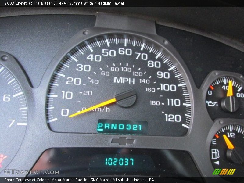 Summit White / Medium Pewter 2003 Chevrolet TrailBlazer LT 4x4