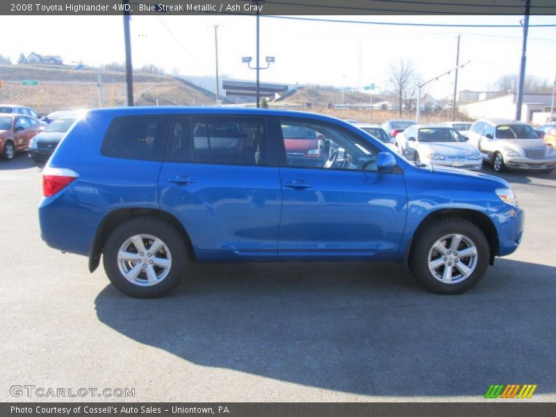 Blue Streak Metallic / Ash Gray 2008 Toyota Highlander 4WD