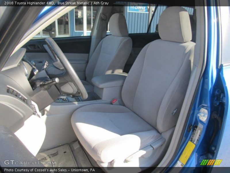 Blue Streak Metallic / Ash Gray 2008 Toyota Highlander 4WD