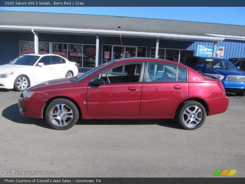  2005 ION 3 Sedan Berry Red