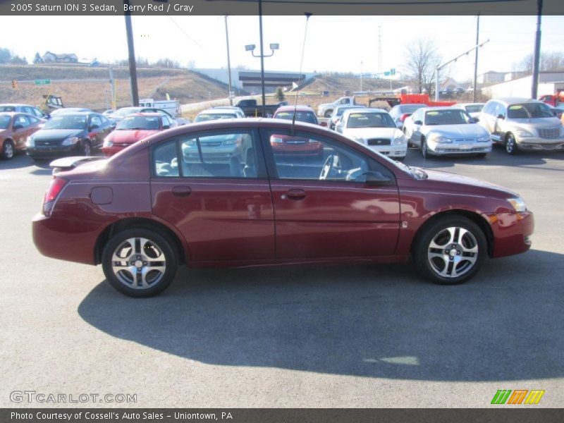 Berry Red / Gray 2005 Saturn ION 3 Sedan
