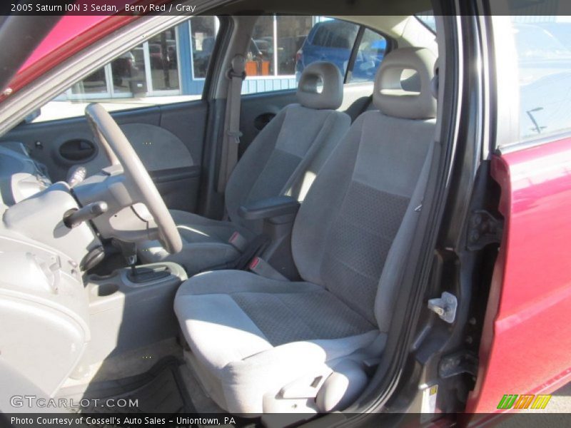 Berry Red / Gray 2005 Saturn ION 3 Sedan