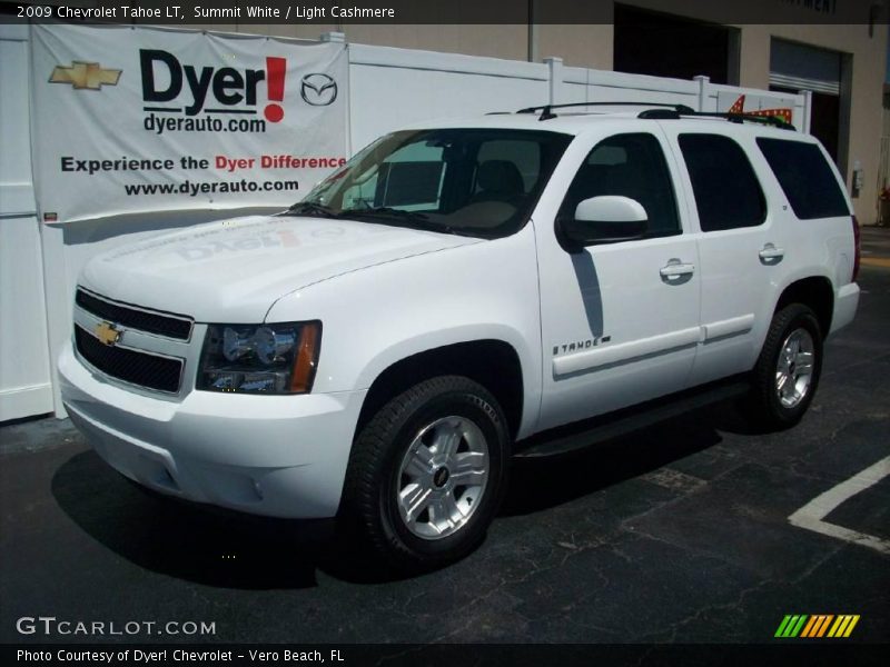 Summit White / Light Cashmere 2009 Chevrolet Tahoe LT