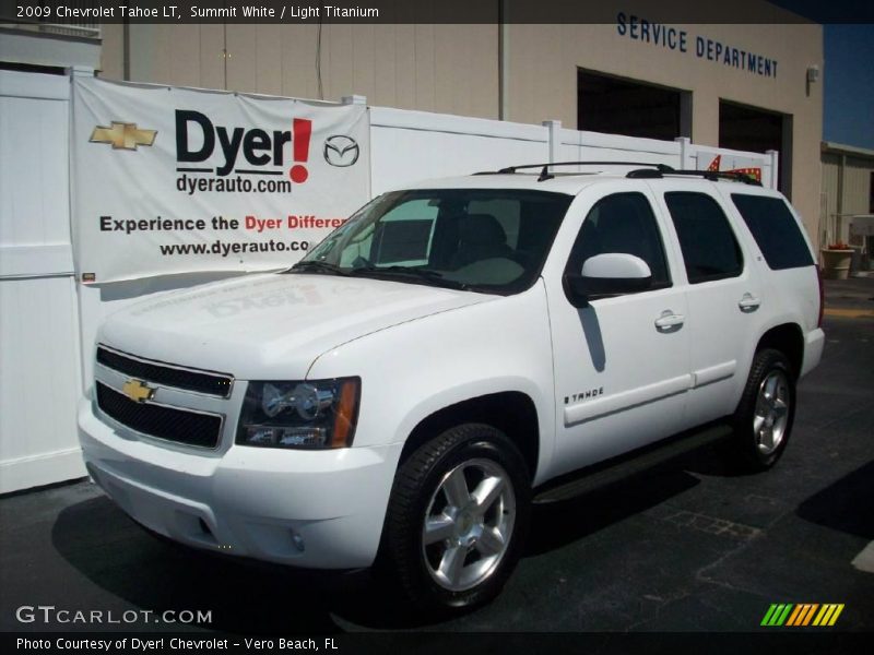 Summit White / Light Titanium 2009 Chevrolet Tahoe LT