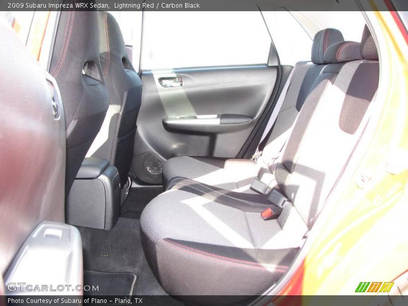 Lightning Red / Carbon Black 2009 Subaru Impreza WRX Sedan