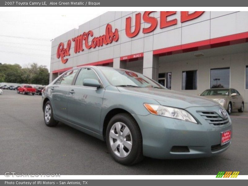 Aloe Green Metallic / Bisque 2007 Toyota Camry LE