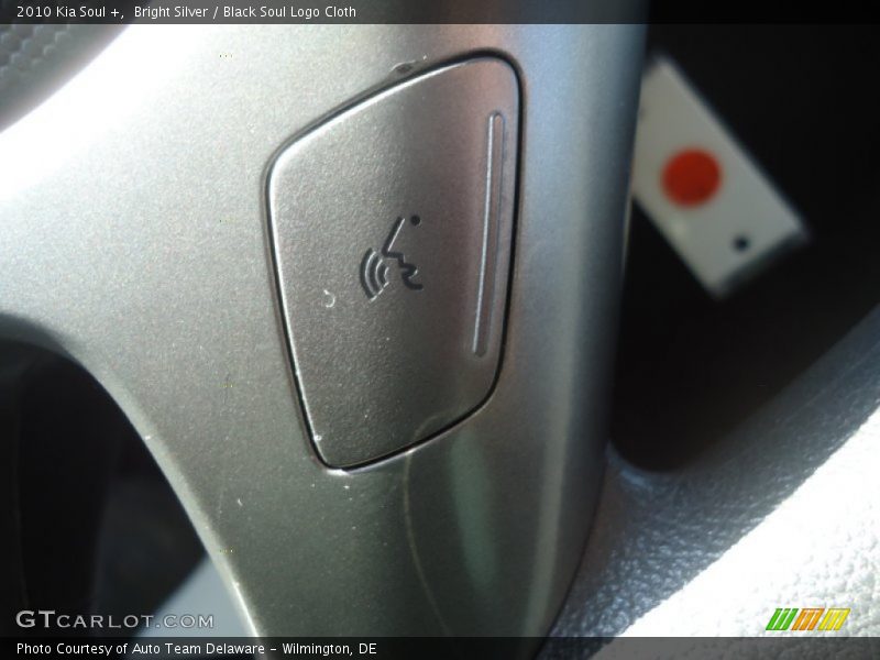 Bright Silver / Black Soul Logo Cloth 2010 Kia Soul +