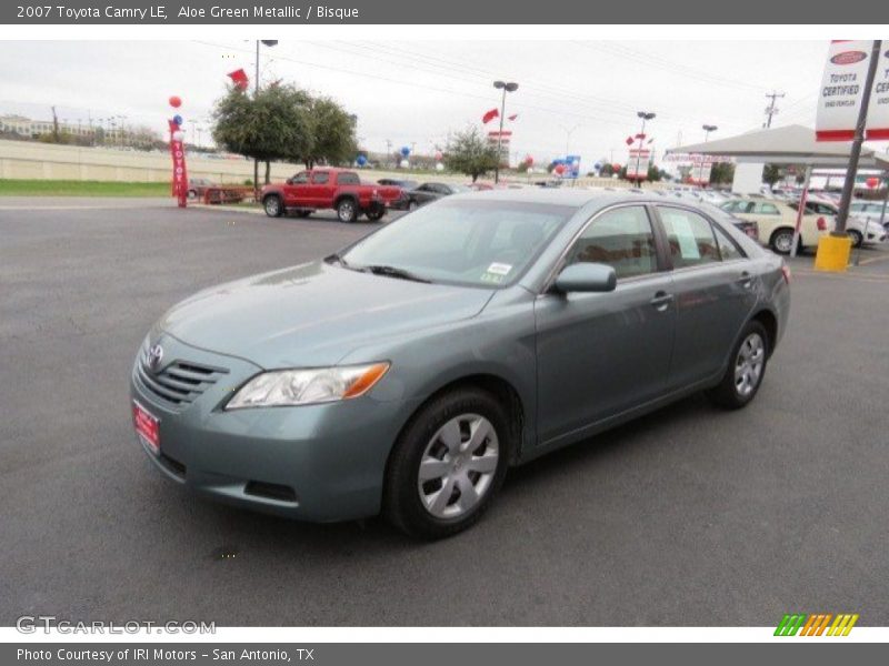 Aloe Green Metallic / Bisque 2007 Toyota Camry LE