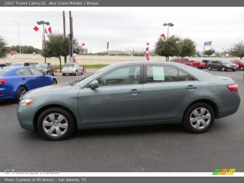 Aloe Green Metallic / Bisque 2007 Toyota Camry LE
