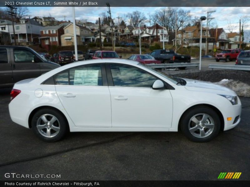 Summit White / Jet Black 2013 Chevrolet Cruze LT