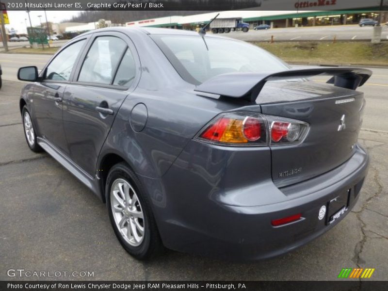Graphite Gray Pearl / Black 2010 Mitsubishi Lancer ES