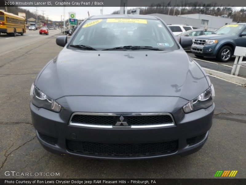 Graphite Gray Pearl / Black 2010 Mitsubishi Lancer ES