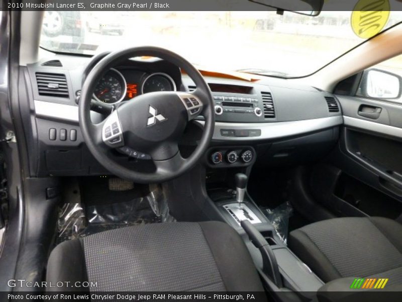 Graphite Gray Pearl / Black 2010 Mitsubishi Lancer ES