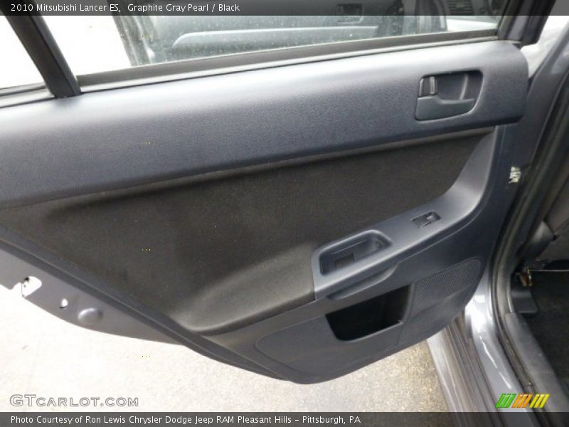 Graphite Gray Pearl / Black 2010 Mitsubishi Lancer ES