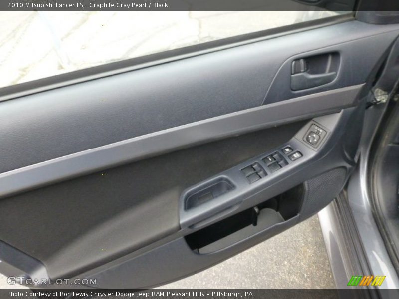 Graphite Gray Pearl / Black 2010 Mitsubishi Lancer ES