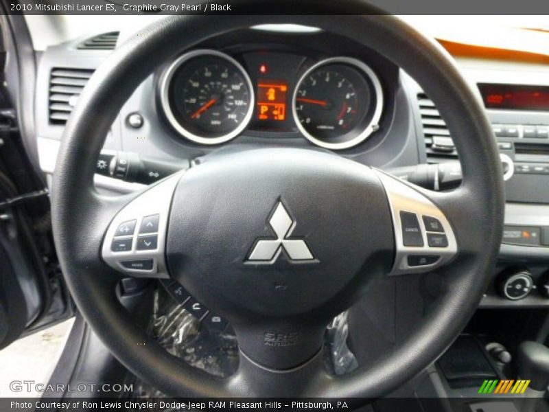 Graphite Gray Pearl / Black 2010 Mitsubishi Lancer ES