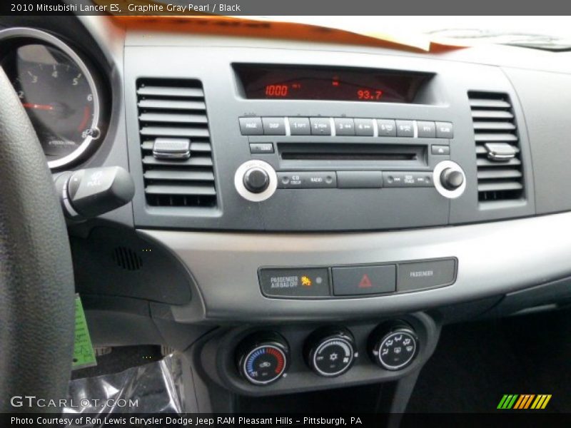 Graphite Gray Pearl / Black 2010 Mitsubishi Lancer ES