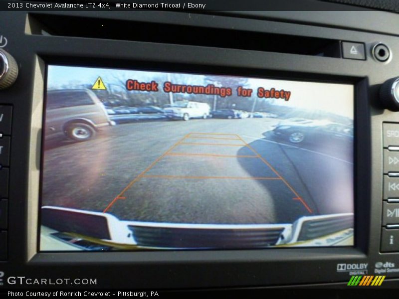 White Diamond Tricoat / Ebony 2013 Chevrolet Avalanche LTZ 4x4