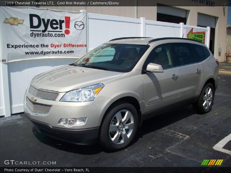 Gold Mist Metallic / Cashmere/Ebony 2009 Chevrolet Traverse LTZ