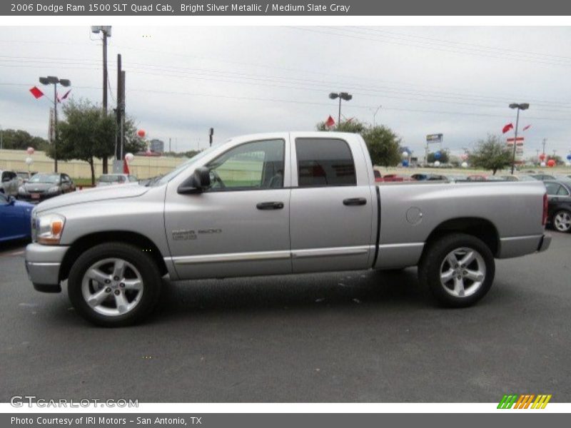 Bright Silver Metallic / Medium Slate Gray 2006 Dodge Ram 1500 SLT Quad Cab