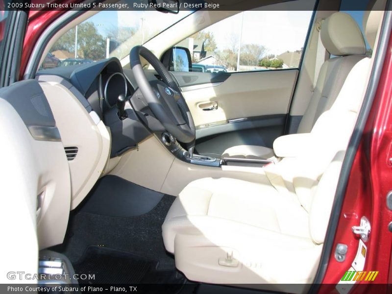 Ruby Red Pearl / Desert Beige 2009 Subaru Tribeca Limited 5 Passenger
