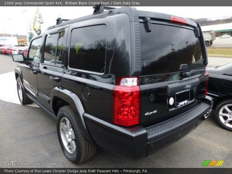 Brilliant Black Crystal Pearl / Dark Slate Gray 2009 Jeep Commander Sport 4x4