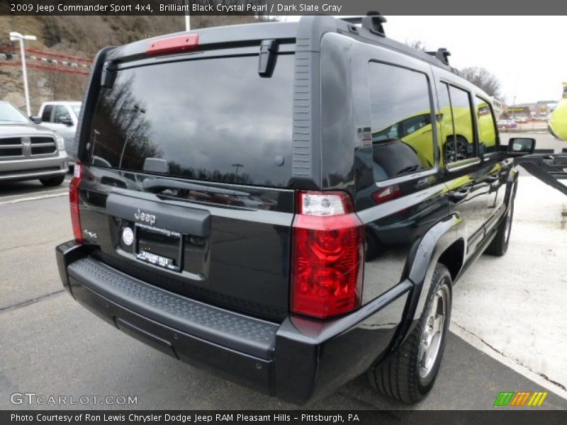 Brilliant Black Crystal Pearl / Dark Slate Gray 2009 Jeep Commander Sport 4x4
