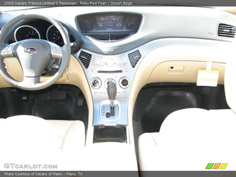 Ruby Red Pearl / Desert Beige 2009 Subaru Tribeca Limited 5 Passenger