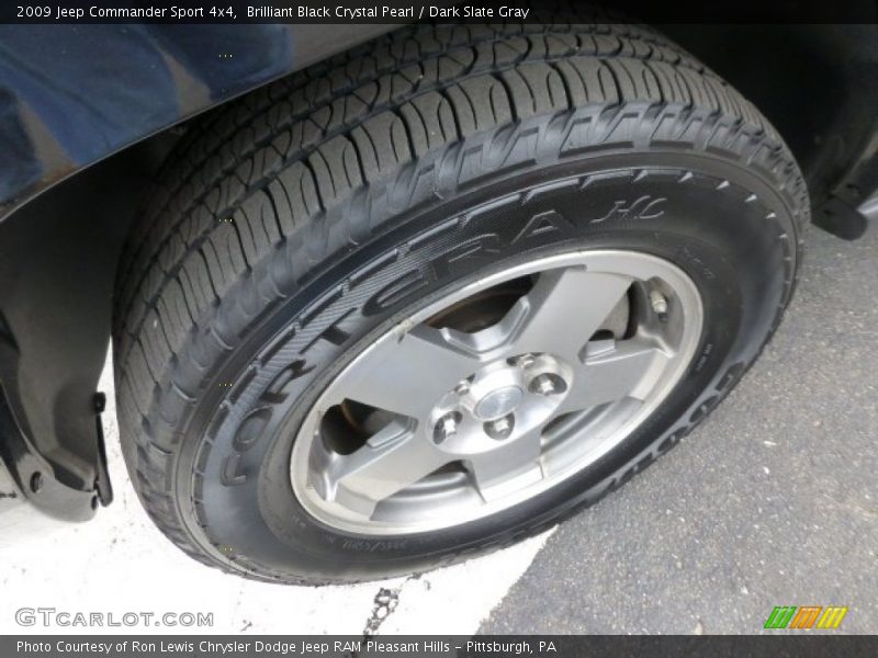Brilliant Black Crystal Pearl / Dark Slate Gray 2009 Jeep Commander Sport 4x4