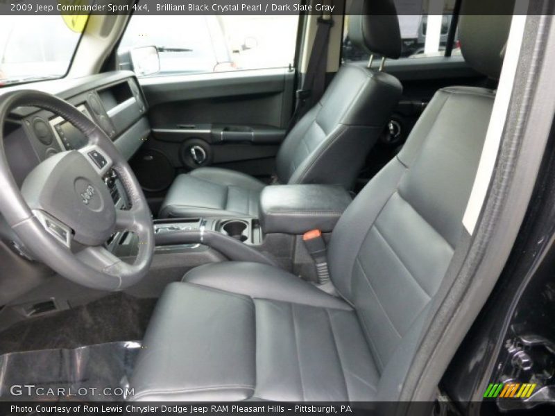 Brilliant Black Crystal Pearl / Dark Slate Gray 2009 Jeep Commander Sport 4x4