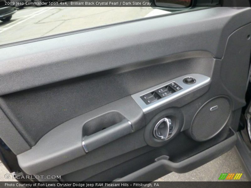 Brilliant Black Crystal Pearl / Dark Slate Gray 2009 Jeep Commander Sport 4x4