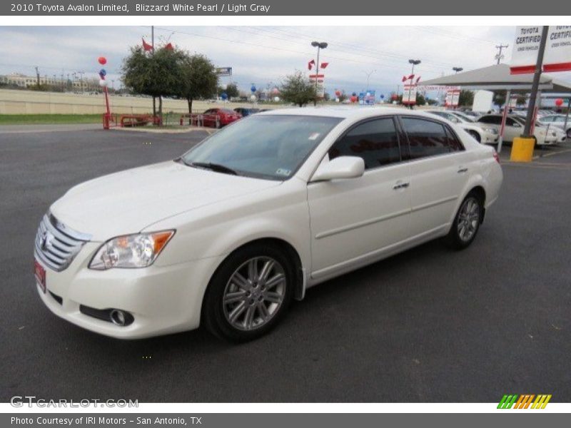 Blizzard White Pearl / Light Gray 2010 Toyota Avalon Limited
