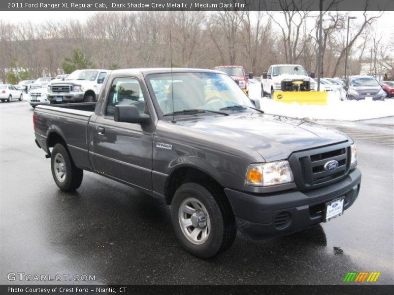 Dark Shadow Grey Metallic / Medium Dark Flint 2011 Ford Ranger XL Regular Cab