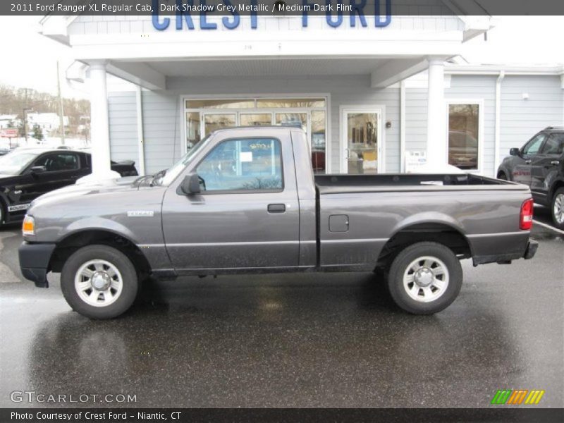 Dark Shadow Grey Metallic / Medium Dark Flint 2011 Ford Ranger XL Regular Cab