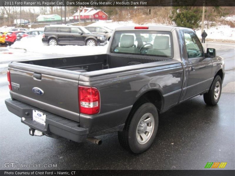 Dark Shadow Grey Metallic / Medium Dark Flint 2011 Ford Ranger XL Regular Cab