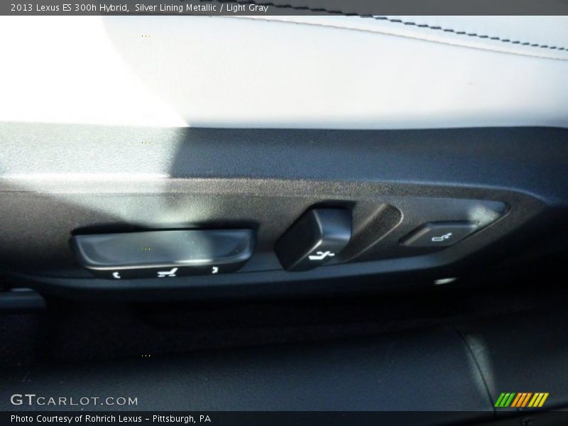 Silver Lining Metallic / Light Gray 2013 Lexus ES 300h Hybrid