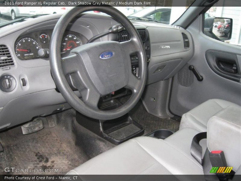 Dark Shadow Grey Metallic / Medium Dark Flint 2011 Ford Ranger XL Regular Cab