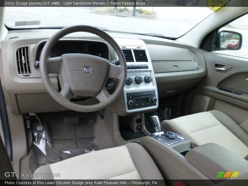 Pastel Pebble Beige Interior - 2009 Journey SXT AWD 