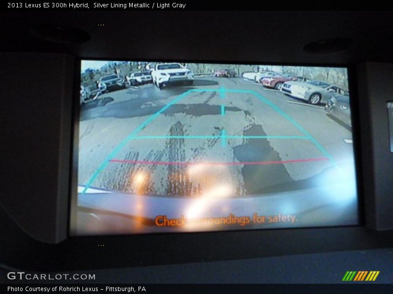 Silver Lining Metallic / Light Gray 2013 Lexus ES 300h Hybrid