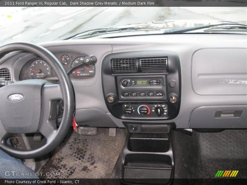 Dark Shadow Grey Metallic / Medium Dark Flint 2011 Ford Ranger XL Regular Cab
