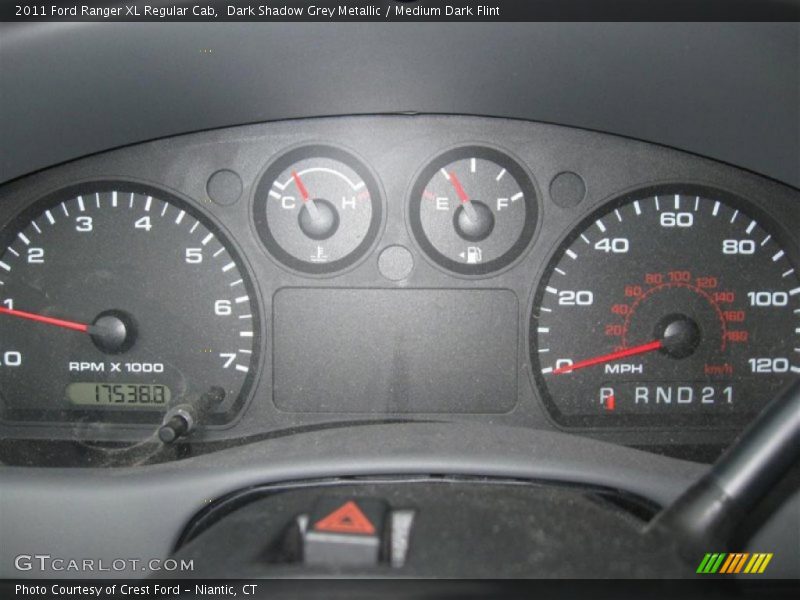 Dark Shadow Grey Metallic / Medium Dark Flint 2011 Ford Ranger XL Regular Cab