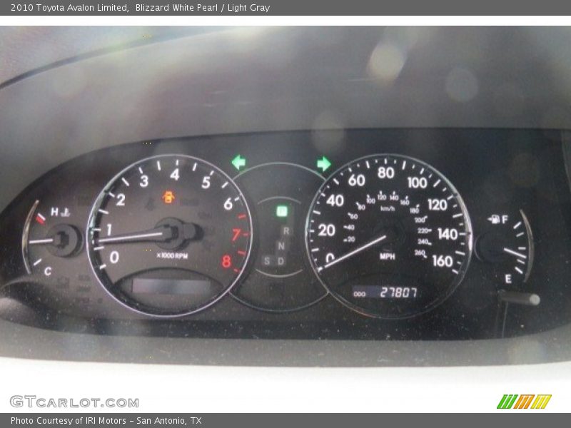 Blizzard White Pearl / Light Gray 2010 Toyota Avalon Limited