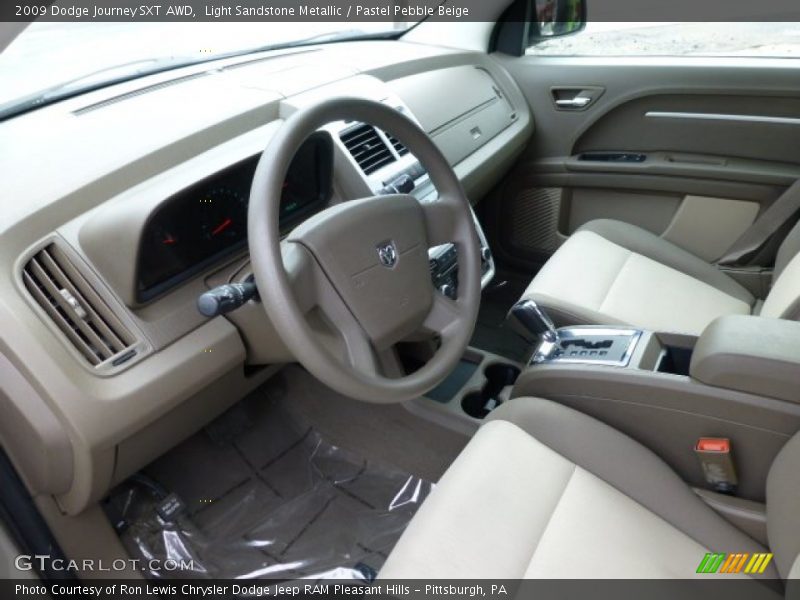 Pastel Pebble Beige Interior - 2009 Journey SXT AWD 