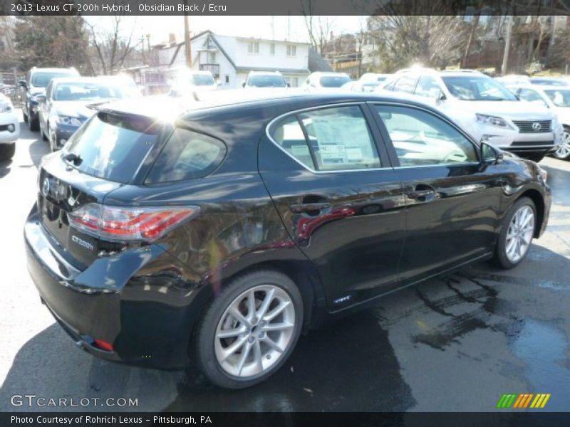 Obsidian Black / Ecru 2013 Lexus CT 200h Hybrid