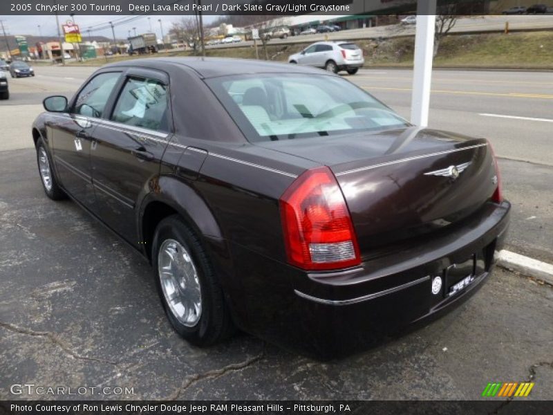 Deep Lava Red Pearl / Dark Slate Gray/Light Graystone 2005 Chrysler 300 Touring