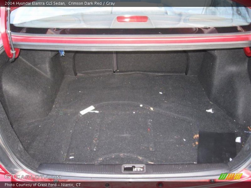Crimson Dark Red / Gray 2004 Hyundai Elantra GLS Sedan