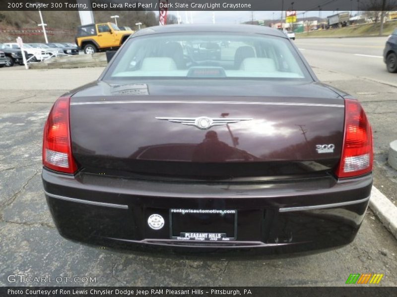 Deep Lava Red Pearl / Dark Slate Gray/Light Graystone 2005 Chrysler 300 Touring