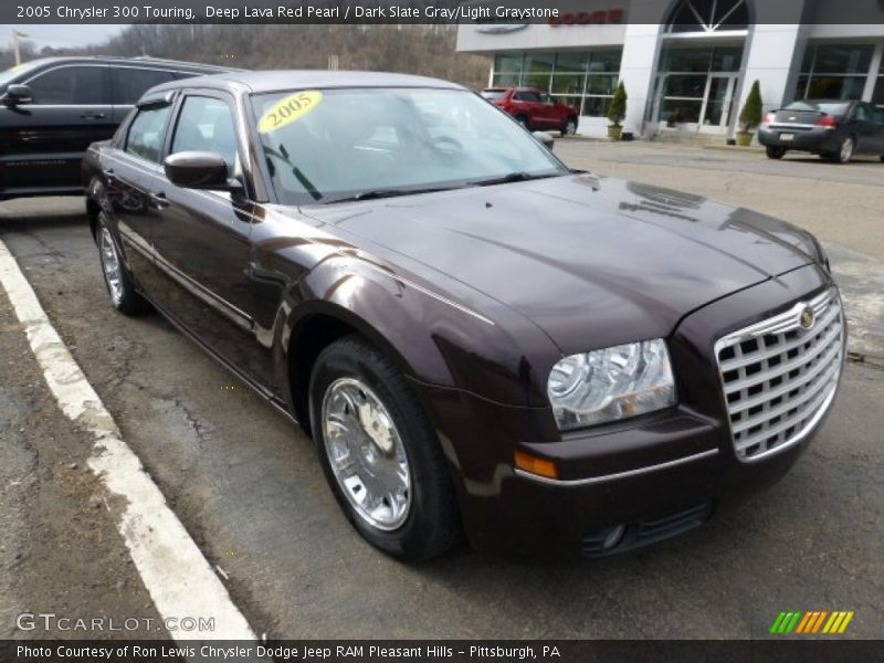 Deep Lava Red Pearl / Dark Slate Gray/Light Graystone 2005 Chrysler 300 Touring